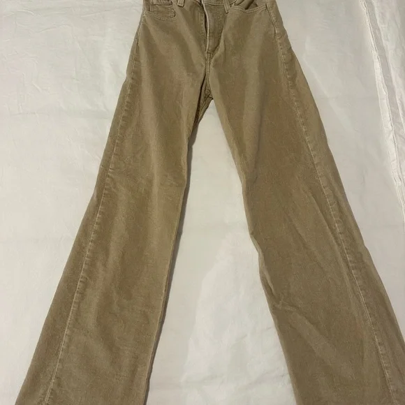 Stylish Tan Wide-Leg Pants size 26 - Picture 11 of 11